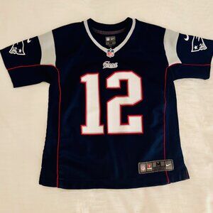 Nike NFL On Field Tom Brady #12‎ New England Patriots Womens Jersey Blue Sz. M